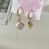 Cheese Asymmetry Pearls Earrings