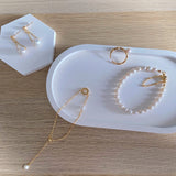 5-6 mm Snow White Pearls Bracelets