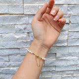 5-6 mm Snow White Pearls Bracelets