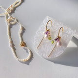 Pansy Pearls Earrings