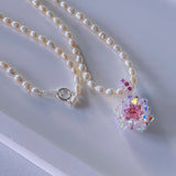 Fay Crystal Pearls Necklaces