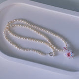 Fay Crystal Pearls Necklaces