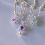 Fay Crystal Pearls Necklaces