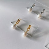 Mason Metal Baroque Pearls Earrings