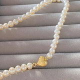 6-6.5mm Grace Heart Oval Pearls Necklaces