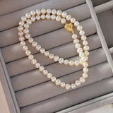 6-6.5mm Grace Heart Oval Pearls Necklaces