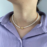 6-6.5mm Grace Heart Oval Pearls Necklaces