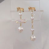 Bowknot Sweet Pearls Earrings