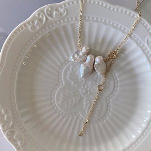 Gourd Leaf Pearls Necklaces