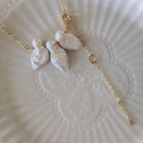 Gourd Leaf Pearls Necklaces