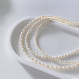 4.5mm Oval Pearls Necklaces