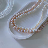 Verdandi Pearl Necklaces - White