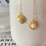 S925 Vintage Pearls Earrings