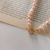 2 Ways Baroque Pearls Necklaces - Pink