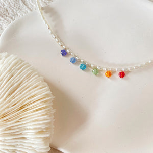 Rainbow Pearls Necklace