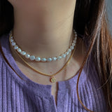 Queen Coin Baroque Pearls Necklace Set