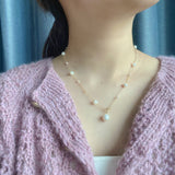 Starry Pearls Y Necklaces