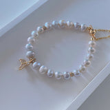 Fishtail Gray Pearls Bracelets