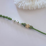 Forest Knitted Pearls Bracelet