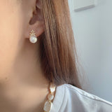 Snowflake Pearls Earrings