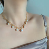 Vantage Lace Pearls Necklaces