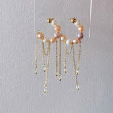 Half Moon Candy Pearls Earrings