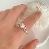 S925 Vine Pearls Ring