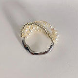 Multi layer Pearls Rings