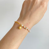 Gold Paw Pearls Bracelets