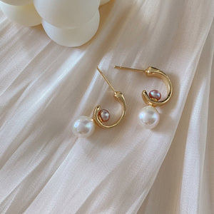 Dual Pearls Earrings