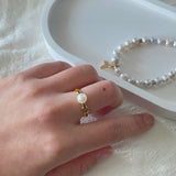 Chain Pearls Ring