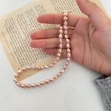 2 Ways Baroque Pearls Necklaces - Pink