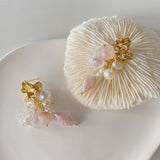 Pink Venus Pearls Earrings