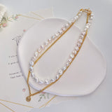 Queen Coin Baroque Pearls Necklace Set