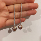 Long Shine Baroque Pearls Earring