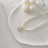 4.5-5.5mm Alhambra Duo Side Pearls Necklaces