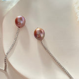 Long Shine Baroque Pearls Earring