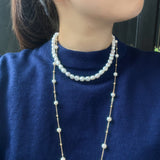 Starry Pearls Long Necklaces