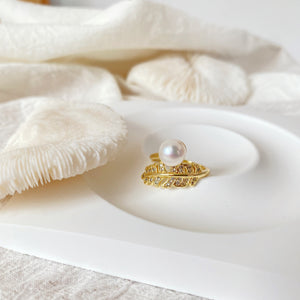 Feather Pearls Ring