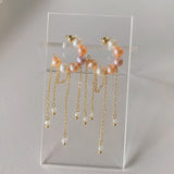 Half Moon Candy Pearls Earrings