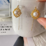 S925 Vintage Pearls Earrings